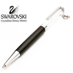 New Swarovski Crystal Disney Minnie Ballpoint Pen, Black / Limited Edition